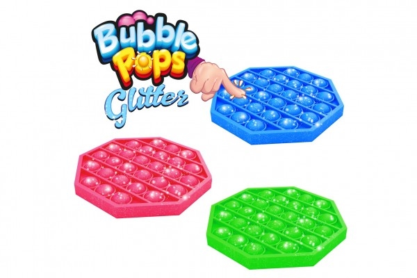 Bubble pops Praskající bubliny s glitry silikon antistresová hra