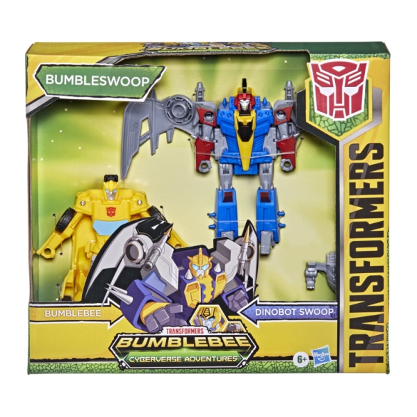 Transformers Cyberverse Roll and Combine figurka Bumblebee a Dinobot