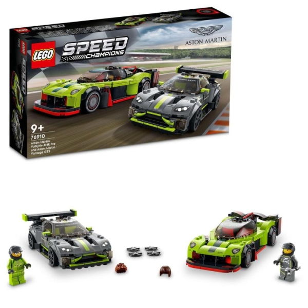 Aston Martin Valkyrie AMR Pro a Aston Martin Vantage GT3  LEGO®