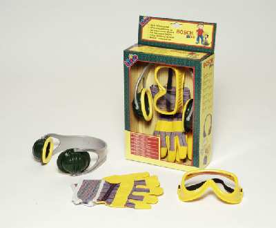 Klein Bosch set  sluchátka, rukavice, brýle