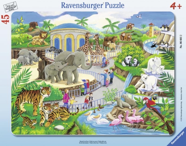 Puzzle Návštěva v Zoo 45 d Ravensburger
