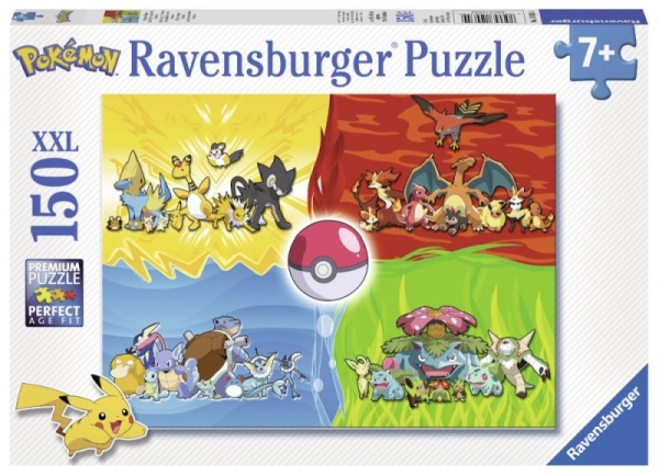 Puzzle Druhy Pokémonů 150 dílků Ravenburger