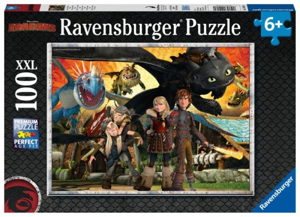 Puzzle Jak vycvičit draka: Dračí přátelé 100 dílků Ravensburger