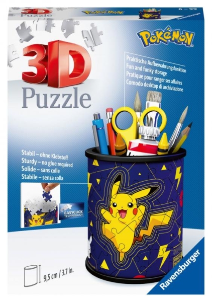Stojan na tužky Pokémon 54 dílků 3D puzzle Ravensburger