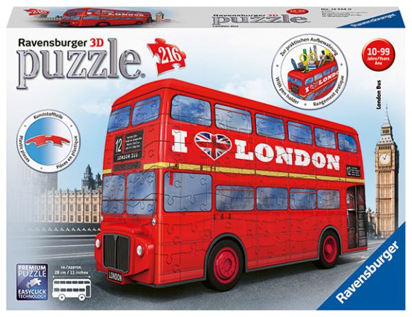 Londýnký autobus 216 dílků 3D puzzle Ravensburger