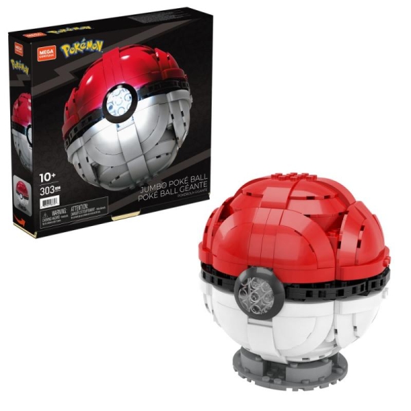 Mega Construx Pokémon svítící Jumbo Poké ball Mattel
