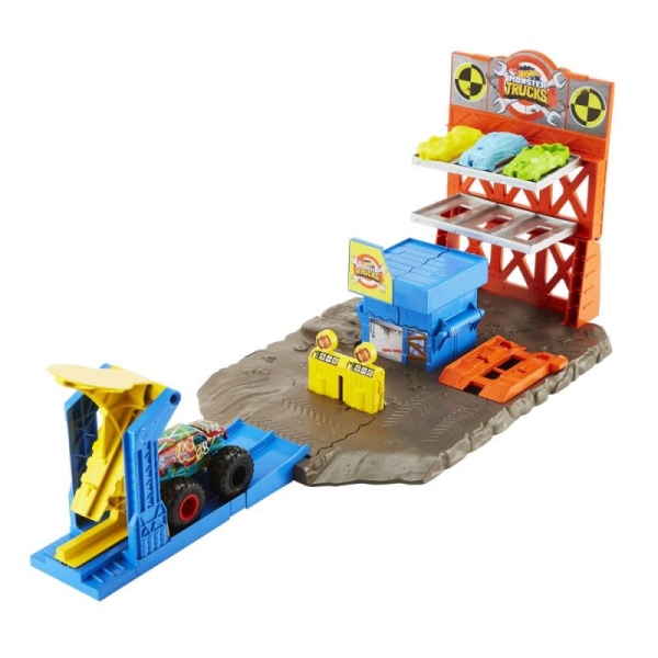 Hot Wheels Monster truck Výbušná stanice Mattel