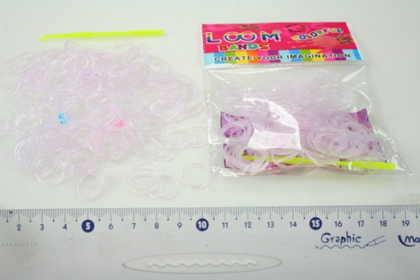 Loom Bands gumičky měnící barvu růžové sáček