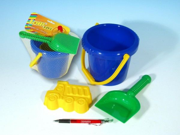 Sada na písek - kbelík, lopatka, bábovka - Lori