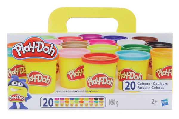 PD Play-Doh Barevné velké balení modelín 20 ks - Hasbro