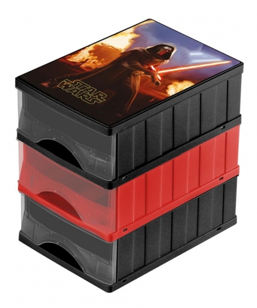 Boxy na hračky - sada 3 šuplíků Star Wars