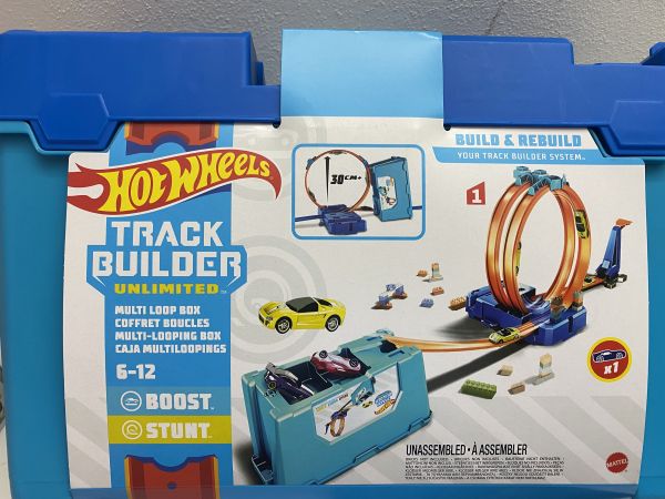 HW Track builder box s překážkami 2 varianty Mattel