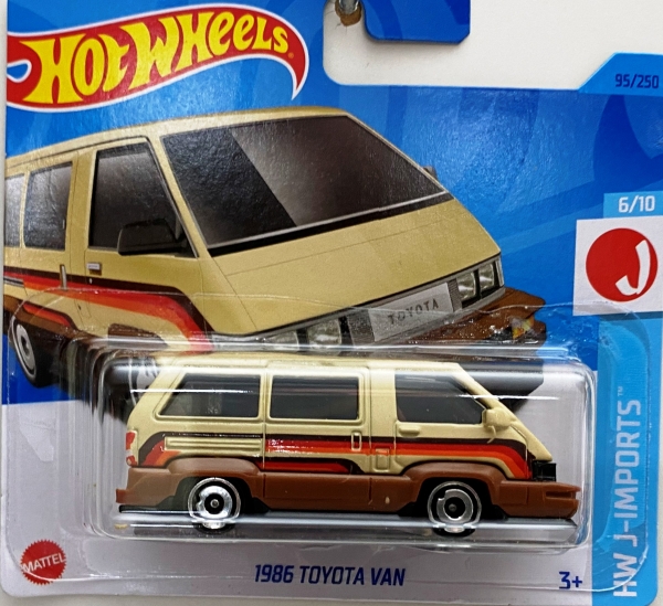 Hot Wheels angličák 6/10 HW J-IMPORTS 1986 Toyota Van béžová