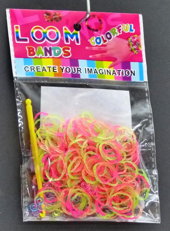 Loom Bands gumičky květy vícebarevné sáček