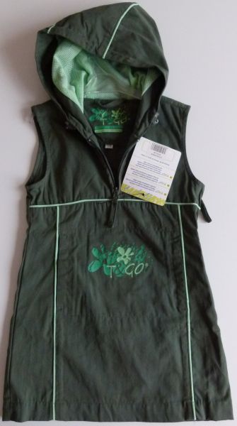 Šaty s kapucou zelené Polin velikost 98