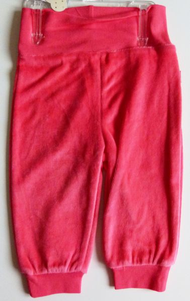 Kalhoty velur růžové Gmini velikost 68