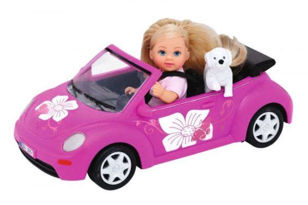 Panenka Evička s autem New Beetle Simba