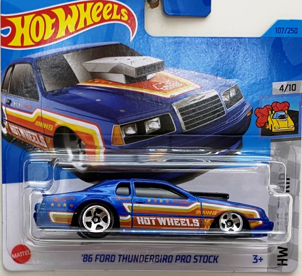 Hot Wheels angličák 4/10 HW DRAG STRIP 86 Ford Thunderbird Pro Stock Mattel
