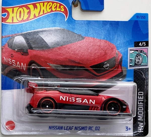 Hot Wheels angličák 4/5 HW MODIFIED Nissan Leaf Nismo ZC 02 Mattel