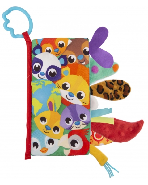 Playgro Textilní knížka se zvířecími ocásky