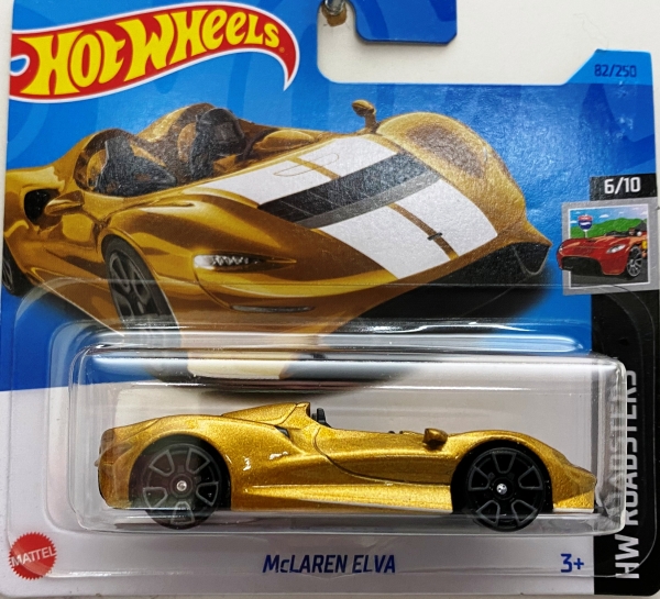 Hot Wheels angličák 6/10 HW ROADSTERS McLaren Elva Mattel