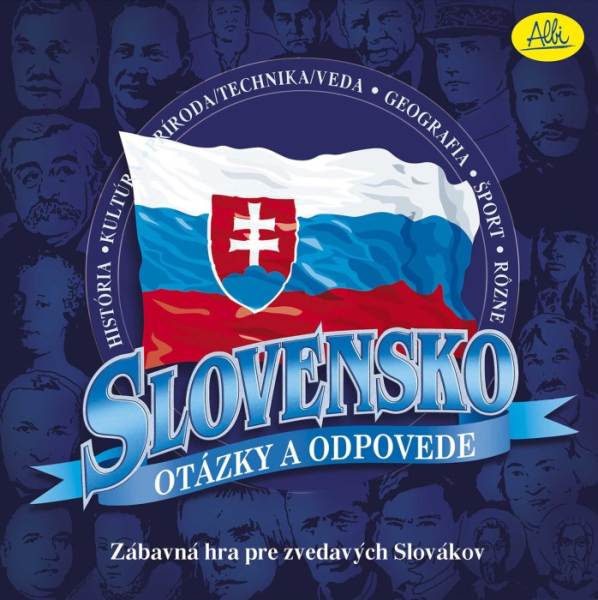 Slovensko - otázky a odpovědi -  společenská stolní hra Albi