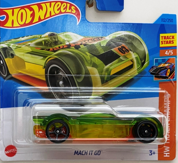 Hot Wheels angličák 4/5 HW TRACK CHAMPS Mach it Go Mattel