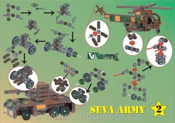 Seva Armáda Letectvo 511 dílků Stavebnice Vista