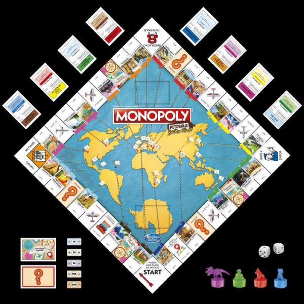 Monopoly Cesta kolem světa CZ Hasbro